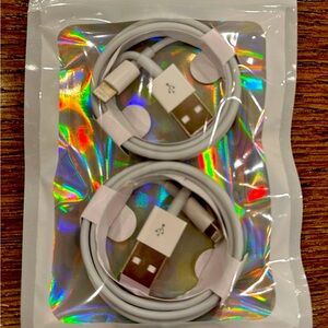 New 2 pack USB 3ft lighting cable for apple